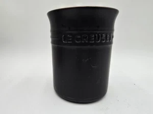 Matte Black Le Creuset Utensil Crock READ - Picture 1 of 13