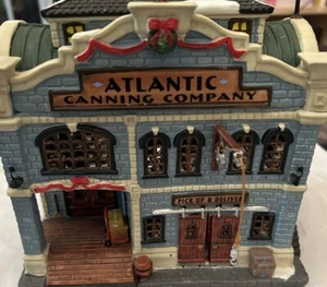 LEMAX  Atlantic Canning company PORCELAIN LIGHTED HOUSE BUILDING #2N5 - Picture 1 of 4