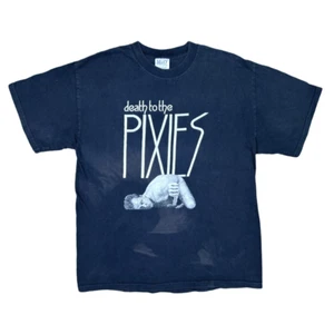 Vintage M&O Knits Pixies Death To The Pixies Crew Neck Tee Size Large 90’s Alt - Picture 1 of 4