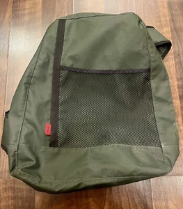 Vtg HUGO BOSS Backpack Single Mono-Strap Crossbody Olive Military Green 90’s Y2K - Picture 1 of 5