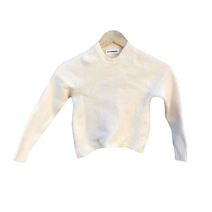 Jil Sander Wollpullover Damen 34 Beige Creme Pulli Minimal Prep Designer - Bild 1 von 6