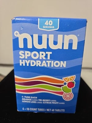 NUUN Hidratación Deportiva 40 Comprimidos Total 4 Tubos de 10 Electrolitos Exp 12/25 Foto 1 de 4