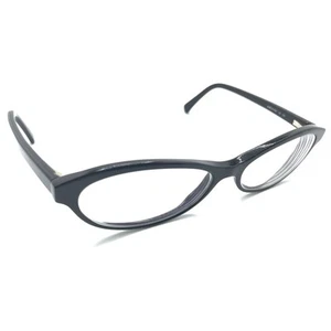 Calvin Klein CK999 090 Polished Black Oval Eyeglasses Frames 53-18 135 Women - Picture 1 of 12