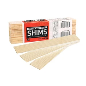- DIY Bundle Wood Shims 8-Inch Shims, High Performance Natural Wood, 100% Kil... - Picture 1 of 8