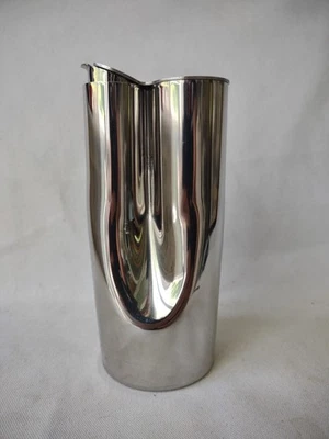 VINTAGE PRODOTTI STELLA ITALY 6" MODERNIST STAINLESS STEEL OLIVE OIL CRUET  - Image 1 of 4