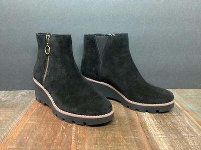 Botas al Tobillo Vionic Hazal Repelentes al Agua Cremallera Lateral Negro Gamuza Cuña talla 5 Foto 1 de 4