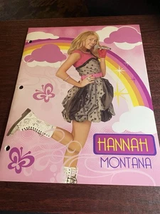 Carpeta de Bolsillo Vintage Icónica Hannah Montana Papel Pop Princesa Rosa Nueva - Imagen 1 de 9