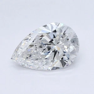 Pear Cut 1.49 Carat Cert. AGI Natural Mined Diamond Loose D color SI1 clarity - Picture 1 of 2
