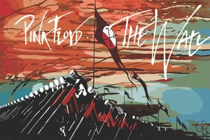 ARTE DE PARED DE LIENZO ESTIRADO PINK FLOYD LISTO PARA COLGAR CP546 - Imagen 1 de 7