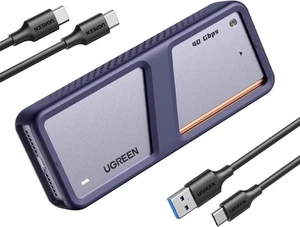 Caja SSD UGREEN 40Gbps M.2 NVMe, USB4/TB4 con Ventilador de Refrigeración, Hasta 3700MB/s - Imagen 1 de 7
