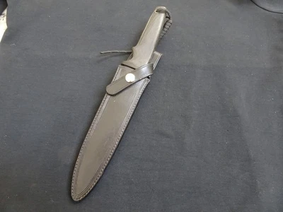 Cuchillo y funda de hoja fija original hechos a mano "Mike Silvey # 1041" Pollock Pines CA Foto 1 de 4