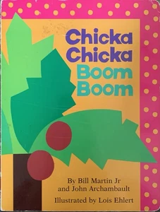 RARE! 1st Big Board Book Ed. Chicka Chicka Boom Boom Bill Martin 1989 ACCEPTABLE - Picture 1 of 8
