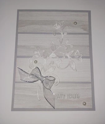 Premade Card With Envelope - FancyFlourishes- Happy Healing  - Image 1 of 3