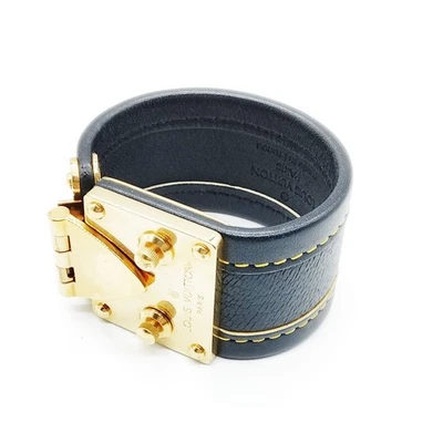 NESSUNA TARIFFA Bracciale Louis Vuitton oro nero SN0023 2270338 - Immagine 1 di 4