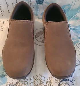 Kuru braune Leder Slipper Clogs mit Gummizug an den Seiten Damengröße US 9,5 M - Bild 1 von 9
