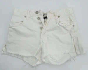 Citizens Of Humanity Annabelle Shorts Women’s Size 23 Button Fly Fray Hem White - Picture 1 of 7