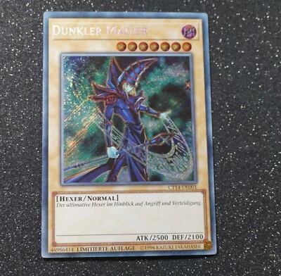 Yugioh DUNKLER MAGIER , ct14-de001 secret rare deutsch Near Mint ! - Bild 1 von 2