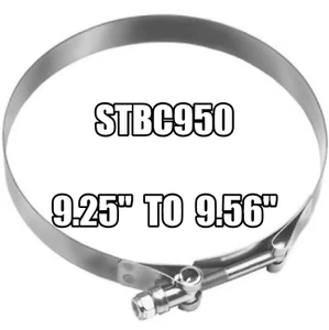 DIXON Morsetto per tubo flessibile con bullone a T in acciaio inox 9-1/2 pollici - STBC950 - Foto 1 di 2