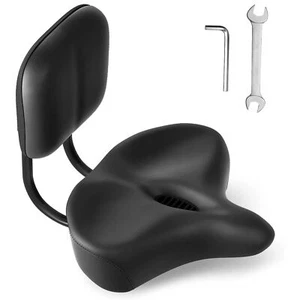 MOONCOOL Respaldo Sillín Asiento Bicicleta con Respaldo Bicicleta Triciclo Sillín Asiento - Imagen 1 de 20