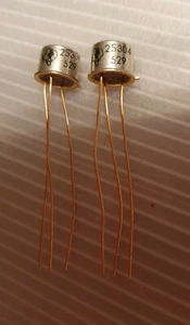 Menge = 2 Vintage Texas 2S304 PNP Silizium Transistoren TO5 - Bild 1 von 1