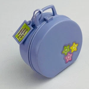 Barbie Purple Round Luggage Open Close Tag Carry Suitcase Toy - Picture 1 of 11