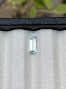 1.20Ct Natural Aquamarine Emerald Shape Cut Loose Gemstone - Picture 1 of 5
