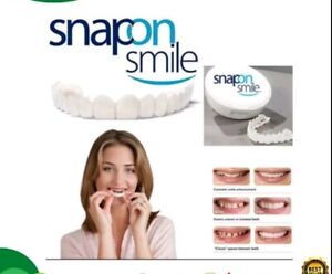 Veneers Teeth Snap On Smile Dentures Temporary Teeth 1 Set Top & Bottom White