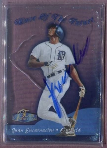 1998 Flair Showcase Wave of the Future #4 Juan Encarnacion Autographed Signed - Imagen 1 de 1