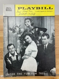 Under The Yum-Yum Tree Playbill - Henry Miller's Theatre - December 19th, 1960  - Picture 1 of 5
