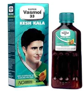 Aceite para el cabello VASMOL Super Hair Tinte (Kesh Kala100 ML), para el crecimiento del cabello y color natural - Imagen 1 de 4