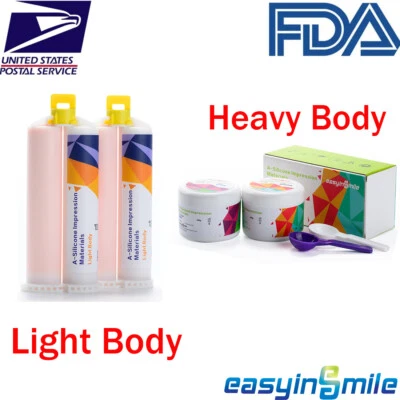 Impressão dental material silicone massa corpo pesado/corpo leve Easyinsmile - Imagem 1 de 4