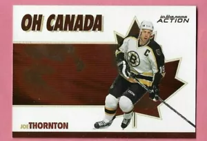 JOE THORNTON 2003-04 ITG ACTION - Inserto OH CANADA - OC14 - LAMINA ROSSA CANADESE - Foto 1 di 2