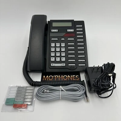 Nortel Aastra M9417CW 2-Line Phone with Caller ID Black/Refurbished - Image 1 of 4