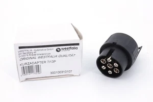 Anhänger Adapter Kurzadapter 7/13-polig von 7 (Steckdose) auf 13 (Anhänger) - Bild 1 von 2