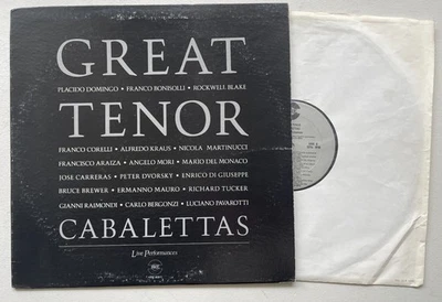 DOMINGO/TUCKER/PAVAROTTI/CARRERAS Great Tenor Cabaletas HRE RECORDS EX/VG++ - Image 1 of 2