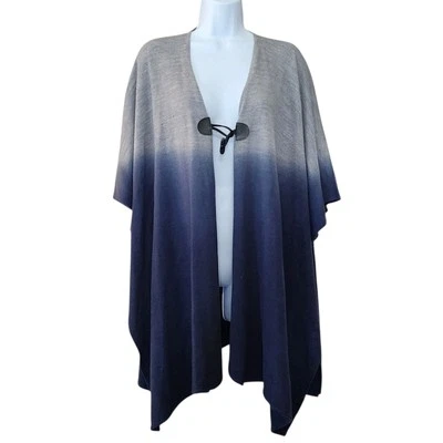 Suéter de mujer NYGARD chal encogido de hombros talla única gris 1 botón lados abiertos Foto 1 de 4