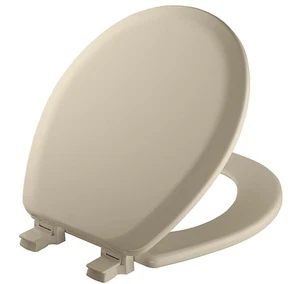 Mayfair Cameron Bone Toilet Seat, Non Slip Heavy Duty Wood, Easy Clean, Made in - Picture 1 of 8
