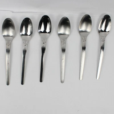Cambridge Silver CBS20 Pattern 6 Oval Soup Spoons 18/8 Stainless 7.75 Inches - Image 1 of 4