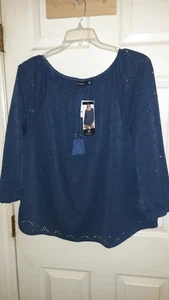 Rafaella Bauerntop türkisgrün mit Ösen, gefüttert, dehnbar Gr. XXL NEU  - Bild 1 von 8