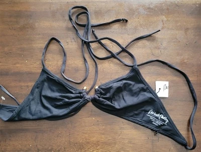 Nuevo con etiquetas Top de natación de bikini negro en forma de S de Rachel Pally 122923 Foto 1 de 2