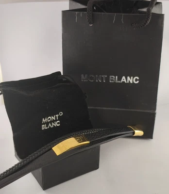 Pulsera Montblanc de lujo de espuma negra para hombre con caja | Envío gratuito Foto 1 de 4
