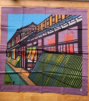 Clifton Karhu "Gion Ichiriki" Hand-dyed Cotton Furoshiki with Box - Image 1 of 4