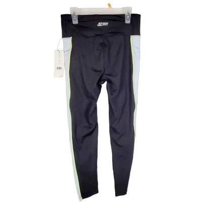 New DKNY Sport black and grey zip front ankle length leggings Size small - Image 1 of 4