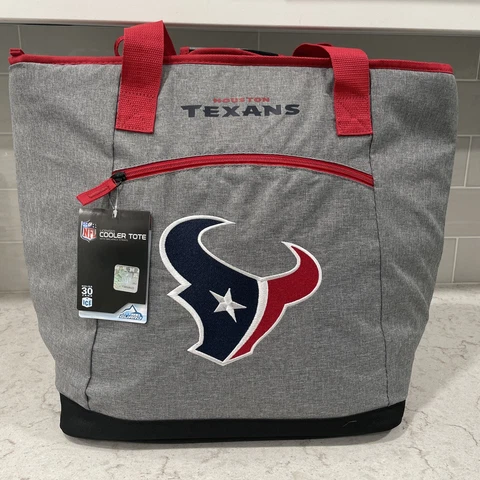HOUSTON TEXANS NFL Licensed 30 Can Insulated Cooler Tote Bag Backpack Grocery Cover
