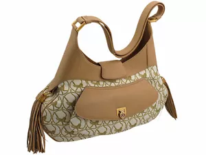 Bolso de Cuero de Becerro Chopard Madrid Beige/Color Camello Precio de venta sugerido por el fabricante: $2,100 - Imagen 1 de 3