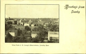 Greetings from JD Long's Observatory Granby Quebec Canada Private Postcard UND - Picture 1 of 2