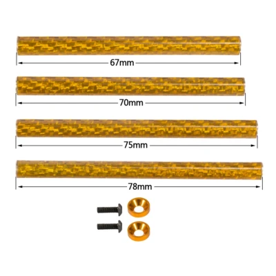 67-78mm Carbon Fibre Braces for 1/10 RC Crawler LCG Chassis SCX10 Comp builds - Image 1 of 4