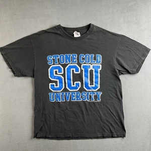 Camisa De Colección Stone Cold Para Hombres L Stone Cold University Años 90 WWF Lucha Libre Camiseta SCU - Imagen 1 de 12