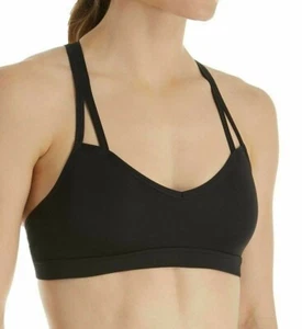 New Balance 267454 Women's Strappy Back Sports Bra Black Size L - Picture 1 of 2