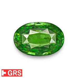 GRS Certified TSAVORITE GARNET 3.13 Ct. Natural Untreated EYE-CLEAN Spring Green - Picture 1 of 7